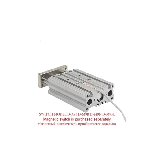 Cylindre SMC type MGPL guide de guidage compact pour automatisme - 5