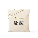CafePress Tibia Okay Tote Bag Natural Canvas Tote Bag, Reusable Shopping Bag