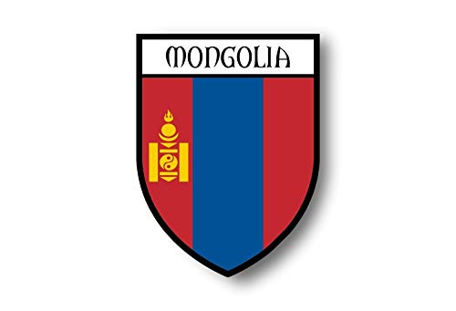 Akachafactory Autocollant Sticker Voiture Moto Blason Ville Drapeau Mongolie mongole