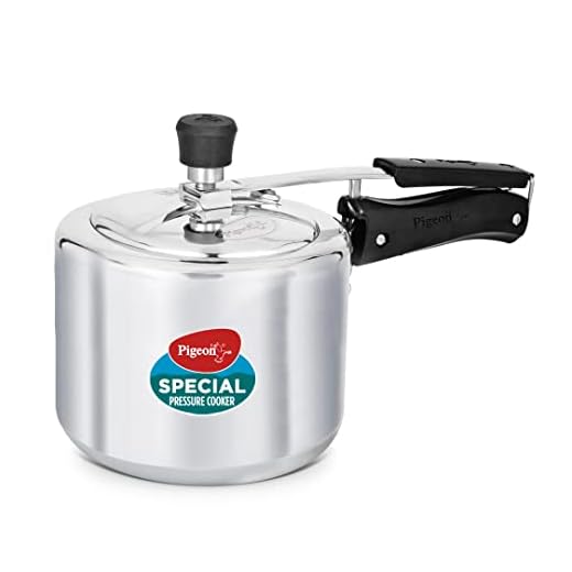 Pigeon by Stovekraft 3 Litre Special Aluminium Inner Lid Non-Induction base Pressure Cooker (Silver) BIS Certified