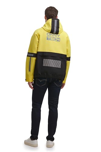 Image of DKNY mens Dkny Men's Taslan Performance Hoody With Reflective Detail