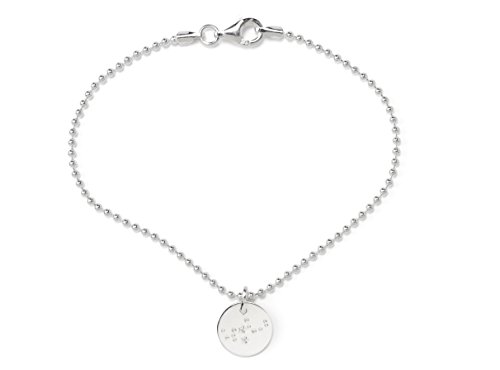 Chaîne signe du zodiaque Vierge BEKA&BELL en argent sterling durable