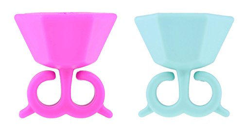 JPNK The Wearable Nail Polish Holder Pink& Blue