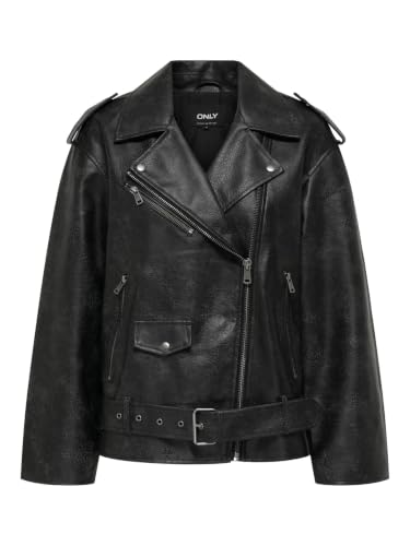 Chaqueta de piel sintética Mujer ONLY Onlwaves acabado lavado de alta calidad