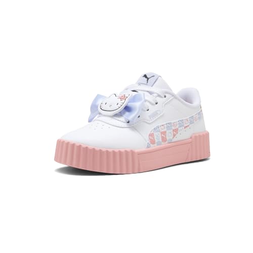 PUMA Kids Girls Hk Carina 3 Graphic Platform Lace Up Sneakers Shoes Casual - White2