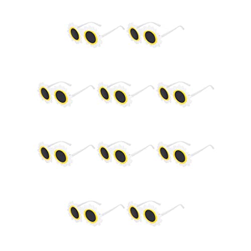 irene inevent 10 PCS Óculos de proteção solar Elementos de flores Combinação de acessórios para fest