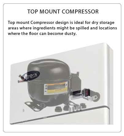 Miniatura 9 de Atosa MBF8007GRL Congelador de alcance de una sola sección con bisagras izquierda medias puertas