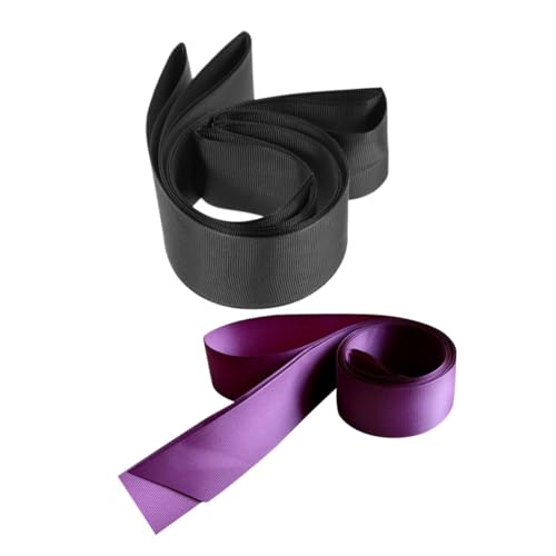 2pcs Long Satin Ribbon Sash for Brides Waist Belt with DIY Bow Tie for Wedding Dress Accessories Elegant Decoration for Women