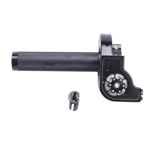 Poignée de guidon d'accélérateur moto en aluminium CNC noir 22mm robuste
