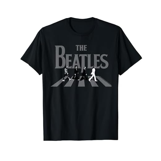 The Beatles - Abbey Road グレースケールアルバムカバー Tシャツ
