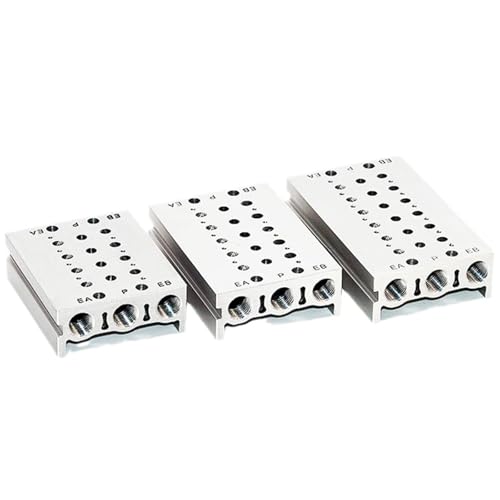 Colector de válvula solenoide SS5Y3-20 de 1 unidad para bloques neumáticos 2