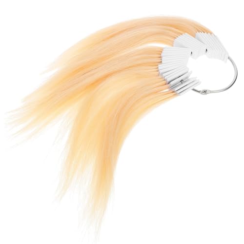 Mèches de test de coloration capillaire humaine lot de 30 échantillons naturels pour salon