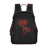 [RFSHOPQR] 彼岸花 花柄 (1) リュックサック バックパック 軽量 通学 旅行 多機能 男女兼用 かわいい お祝い プレゼント 人気 リュック