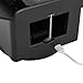 KUMOYOU Automatic Card Shuffler and Dealer Machine, 360° Rotating 2-in-1 Eletric Shuffling and Dealing Machine with Wireless Remote, Playing Card Table Accessories for Poker Blackjack (Black)