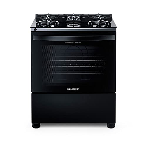 Fogão 5 Bocas de Piso Brastemp Mesa de Vidro Bivolt
