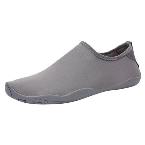 Genérico Zapatos Acuáticos Hombre Mujer Unisex Secado Rápido Antideslizante Surf Snorkeling Zapato Pies Descalzos Zapato Piscina Playa Calcetines Acuáticos, gris, 44 EU