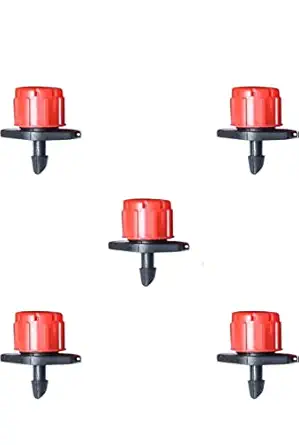 GGI Drip irrigation Adjustable dripper for gardening (Red) (Pack of 200)