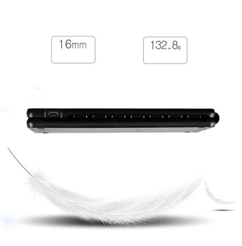 Tastiera Bluetooth pieghevole, Tastiera portatile pieghevole wireless per iPhone, IPad Air, iPad Mini, iPad Pro, Windows, IOS, Android, Tablet, Mac, PC e Smartphone （Bianco）
