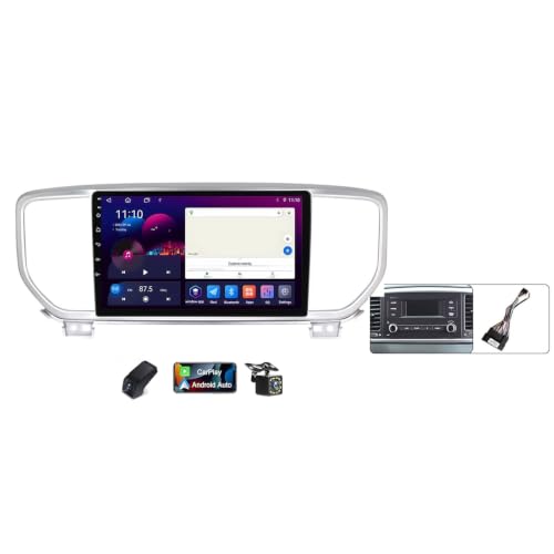 Radio Coche Android 14 para Kia Sportage 4 con Pantalla 2K HD QLED GPS y CarPlay