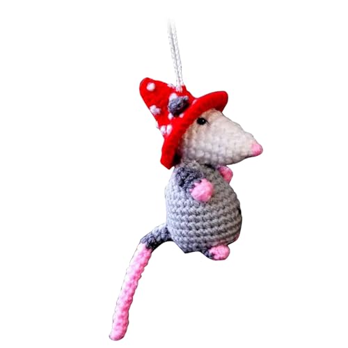 ZDETGU Ornamento Appeso per Auto Possum Cute Urlo Opossum Mirror Accessorio Accessorio Retroview Decorazione degli Interni (C)