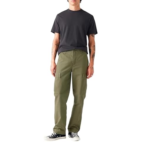 Levi's Men's Xx Cargo Straight Trouser, Olive Night Canvas Cover