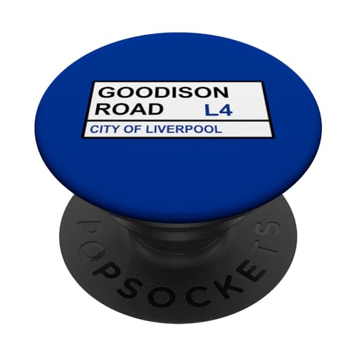 Everton Football Team Goodison Road - Señal de calle PopSockets PopGrip Intercambiable