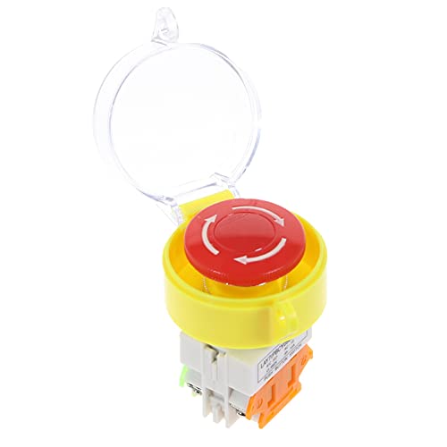 Interrupteur bouton-poussoir d'arrêt d'urgence 660V10A rouge type C INFRI