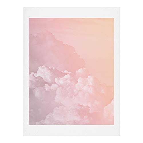 Society6 Monika Strigel Cotton Candy Pastel Clouds Art Print, 8 in x 10 in, Pink