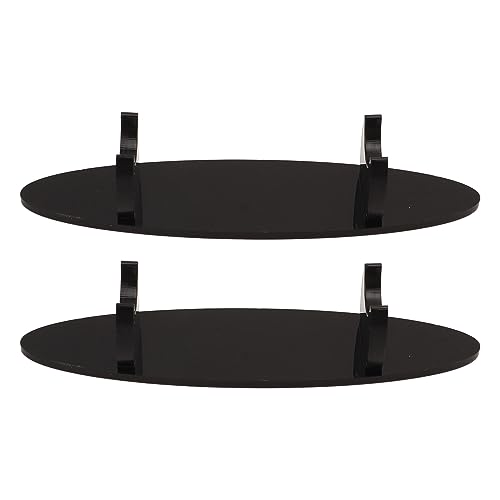 Gsycle Acrylic Pen Holder, 2Pcs Makeup Brush Holder Pen Display Stand Pen Display Case Eyebrow Pen Display Stand Brush Stand for Home(Black)