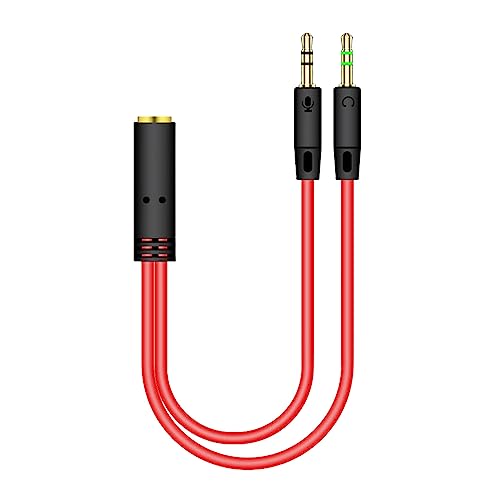 Cable divisor jack 3.5mm para auriculares y micrófono