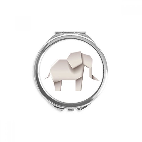 Espejo de bolsillo de elefante abstracto como detalle geométrico elegante para regalar