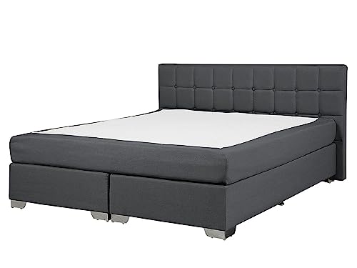 Beliani Letto Boxspring Imbottito 160x200 cm