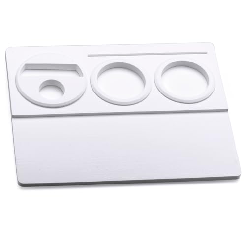 Normcore Tamping Mat - White Espresso Tamping Station - Coffee Tamper Mat - Patent Pending - Portafilter Mat For Baristas - Food Grade Non-Slip Silicone