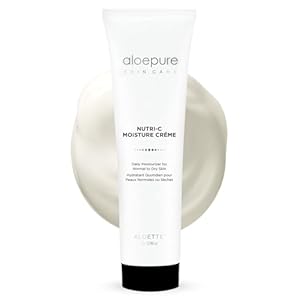 Aloette Nutri-C Face Moisturizer Cream – Daily Facial Skin Care Products for Wrinkles & Fine Lines – Skin Moisturizer Face Lotion Hydrates & Rejuvenates Dry to Normal Skin, Gluten Free – 3 Fl Oz