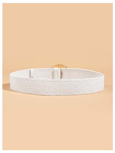 GORGLITTER Women's Stretch Belt Woven Belt Raffia Waist Belt Boho Belts3