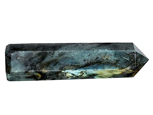 Image of Amazing Gemstone Large Labradorite Crystal Towers ~ Natural Healing Crystal Point Obelisk for Reiki Healing and Crystal Grid (5.5 to 6 INCH)