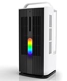 XAMATTS Portable Air Conditioners,1.7L Desktop Mini Air Conditioner Cooler Fan w/7 Color LED Lights, 120Β° Oscillating Evaporative Air Cooler Fan w/3 Speeds & 7H Timer for Bedroom, Office Indoor Use