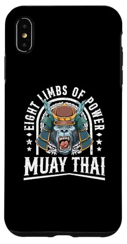 Carcasa para iPhone XS Max Ocho miembros de poder - Muay Thai y Samurai Gorila
