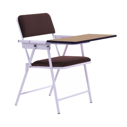 Image of Spacecrafts Folding Cushion Study Chair | Space Saving | Desk Chair | Powder Coated with Cushion | Chair with Writing Pad
