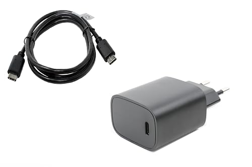 Adaptateur Secteur et USB Câble Compatible avec UMI Plus E, 1m USB Câble, Adaptateur Secteur, 3000mA, USB-PD, 20W, Charge Rapide