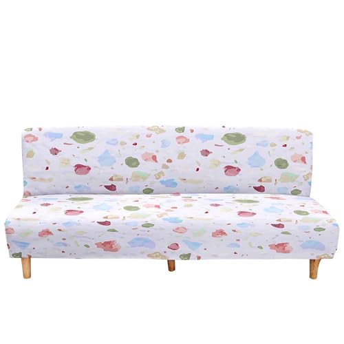 Surwin Elástica Fundas de Sofá Sin Brazos Clic Clac de 2/3 Plazas, Manchas de Piedra 3D Antideslizante Funda Protectora para Sofá Cama Sofá Plegable sin Reposabrazos (Patrón 9,L:190-230cm)