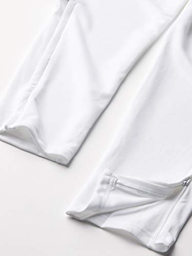 Adidas Kids' Tiro Track Pants, White/Black, Large #TOP2