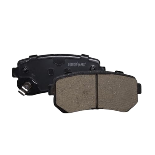 Image of Detroit Axle - Rear Brake Pads for Hyundai 16-18 Sonata Kia Optima, 2016 2017 2018 Ceramic Brake Pads with Hardware Set Replacement