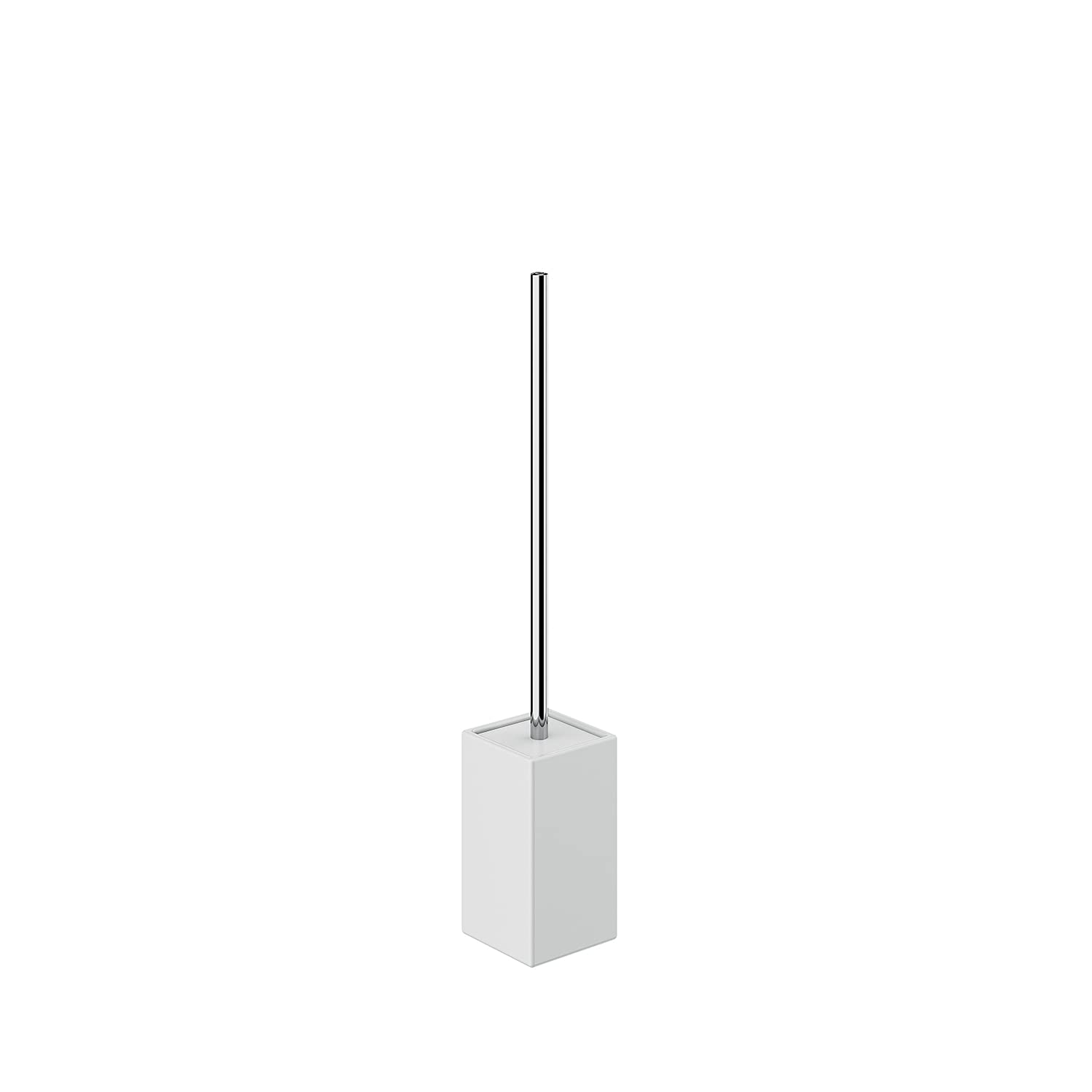 Gedy Queenstown, Dimensions and Weight: 45.6 x 7.8 x 7.8 cm & 0.2 kg, Toilet Made of Eco-Friendly Ceramic, White Finish, Bathroom Brush Design by R&S, 2 Year Warranty, Unica