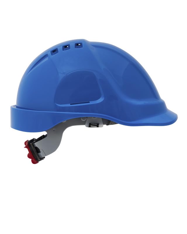Casco Chantier – Casco da cantiere professionale – Casco da cantiere da uomo, versatile casco di sicurezza, taglia regolabile, ventilato casco da canto con sottogola accessori compatibili