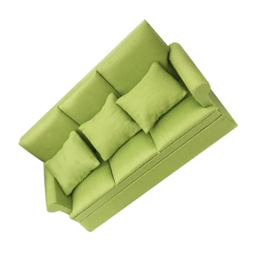 AKOOSY 1 Juego De Sofá para Casa De Muñecas Escala 112 Muebles En Miniatura Sofá En Miniatura Muebles En Miniatura para Sofás De Casa De Muñecas Accesorios para Casa De Muñecas En