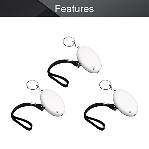 Image of Othmro Safe Sound Personal Alarm 3 Pack 120DB Personal Security Alarm Keychain with LED Lights, Emergency Safety Alarm for Women, Men, Children, Elderly White