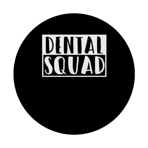 Dental Squad Smile Dental Specialist Orthodontist Dentist PopSockets Swappable PopGrip, Black - Image 3