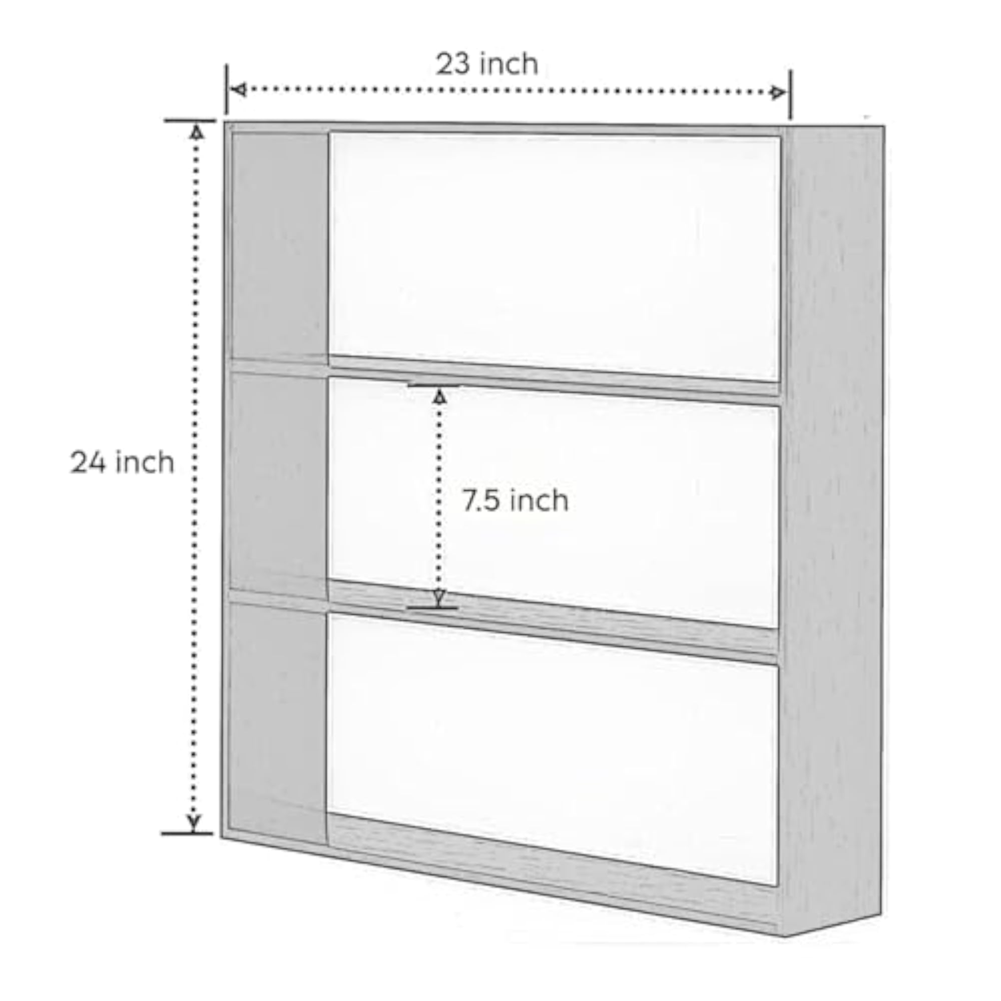 Marble Finish Kitchen Storage Cabinet, MDF