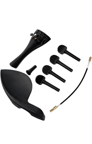 Image of Violin Fitting Kit with Tailpiece, Chinrest, Tailgut, 4 Pegs and Bridge